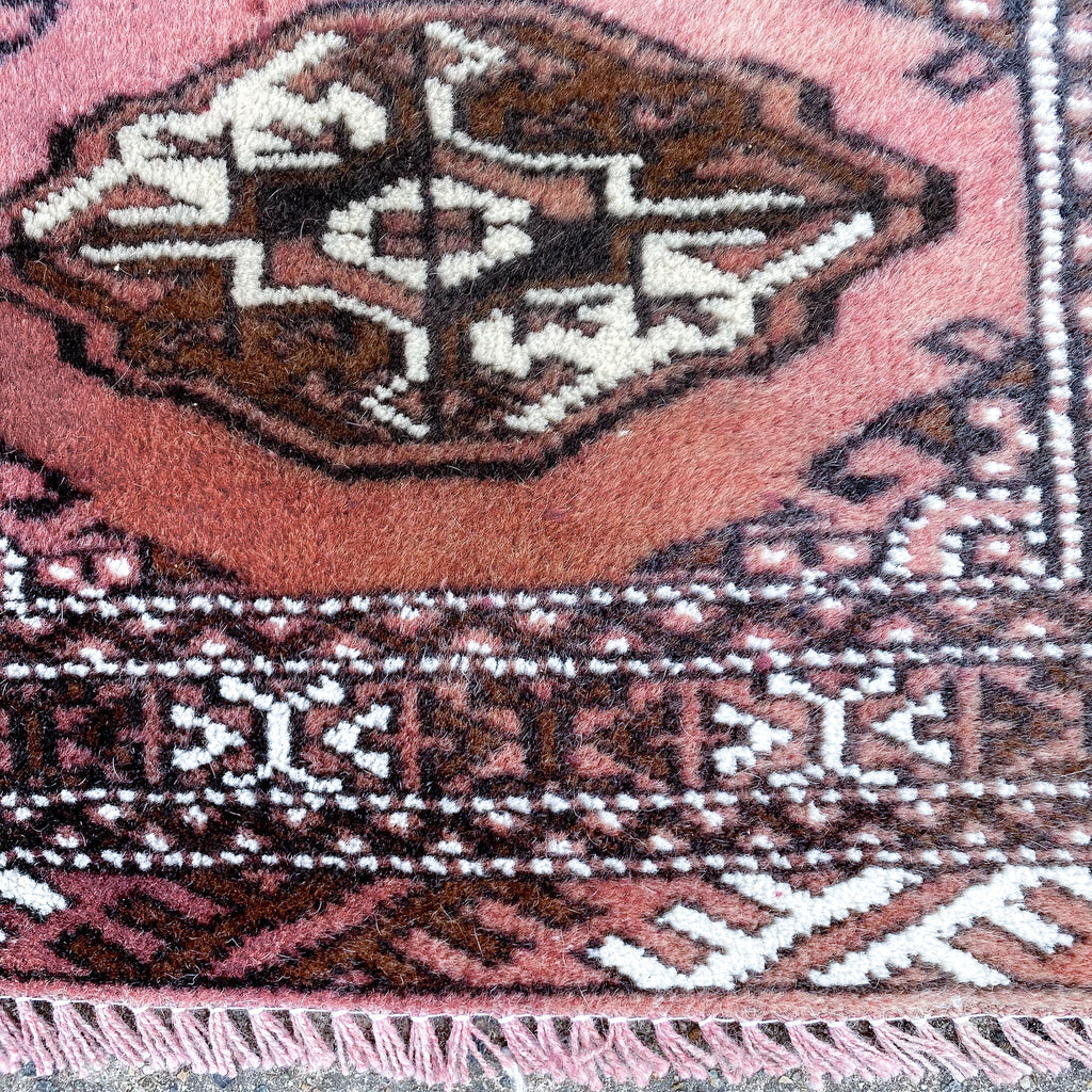 Vintage Hand Knotted Wool Rug