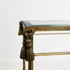 Vintage Hollywood Regency Brass And Glass Console