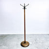 Vintage Industrial Solid Oak Hat Rack And Coat Stand