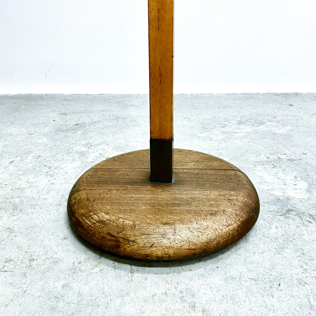 Vintage Industrial Solid Oak Hat Rack And Coat Stand