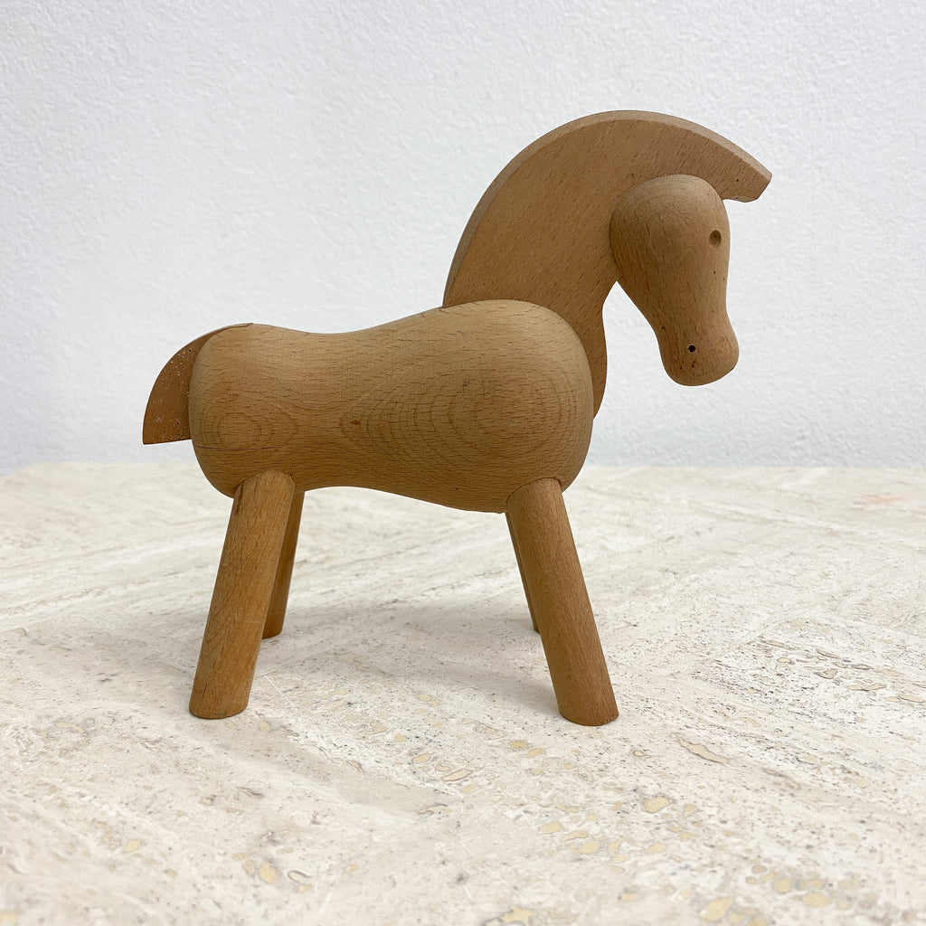 Vintage Kay Bojesen Wooden Horse Beech Timber