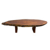 Vintage Live Edge Slab Cut Solid Wood Coffee Table