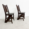 Vintage Mahogany Metamorphic Library Step Chair