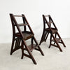 Vintage Mahogany Metamorphic Library Step Chair