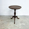 Vintage Mahogany Tri Foot Table With Piecrust Edge