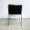 Vintage Mid Century 1970's Italian Chrome And Leather Dining Chairs Stackable