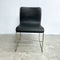 Vintage Mid Century 1970's Italian Chrome And Leather Dining Chairs Stackable