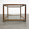 Vintage Modernist Glass Top Coffee Side Table
