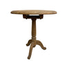 Vintage Oak Wine Or Side Table With Tri-foot Base