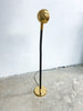 Vintage Oslo Gold Chrome Gooseneck Floor Lamp