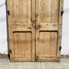 Vintage Pair Of Carved Baltic Pine Egyptian French Doors