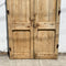 Vintage Pair Of Carved Baltic Pine Egyptian French Doors