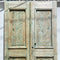 Vintage Pair Of Carved Baltic Pine Egyptian French Doors