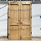 Vintage Pair Of Carved Baltic Pine Egyptian French Doors