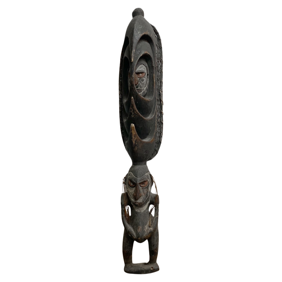 Vintage Papua New Guinea Carved Tribal Figure Statue