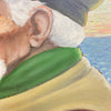 Vintage Portrait Painting Of Old Fisherman 