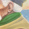 Vintage Portrait Painting Of Old Fisherman 