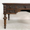 Vintage Solid Oak Carved Desk