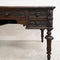 Vintage Solid Oak Carved Desk