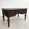 Vintage Solid Oak Carved Desk