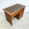 Vintage Tasmanian Blackwood Desk With Leather Top