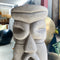 Vintage Tiki Totoms In Cast Concrete