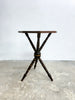 Vintage Wooden Gypsy Wine Or Side Table With Tri Footed Base
