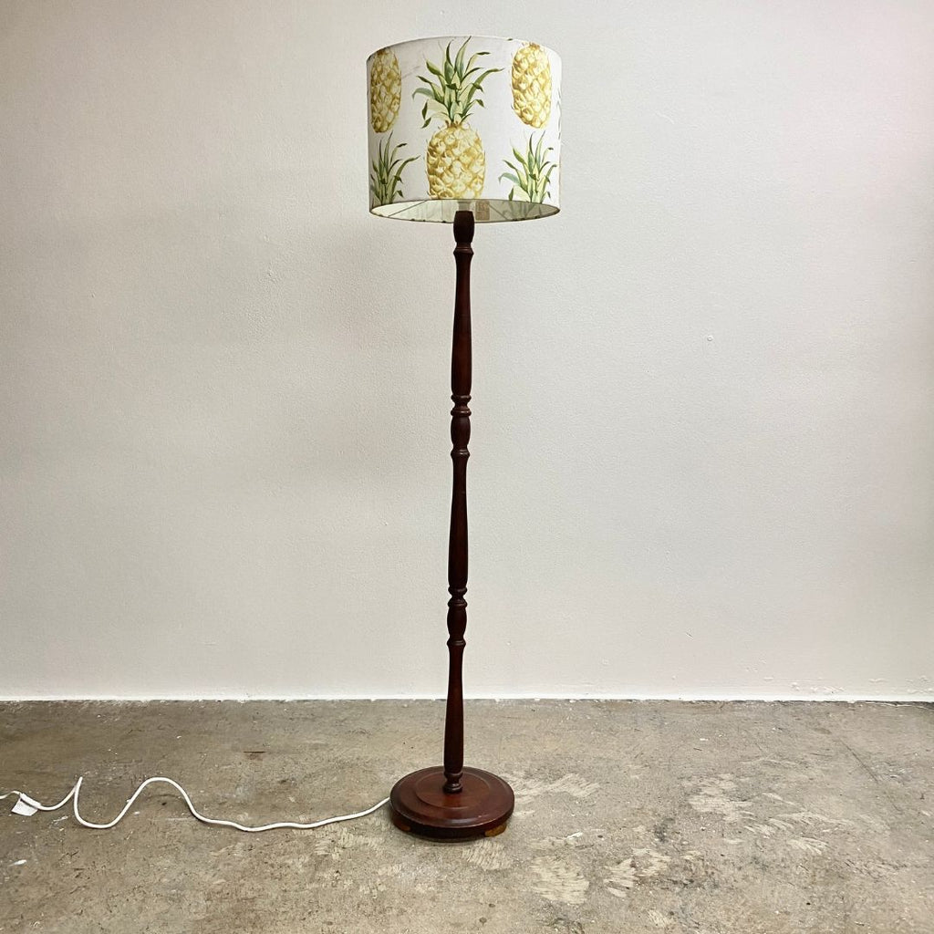 Vintage Wooden Standard Floor Lamp