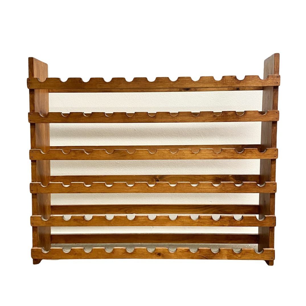 Vintage Wooden Wine Bottle Storage Rack– The Design Ark
