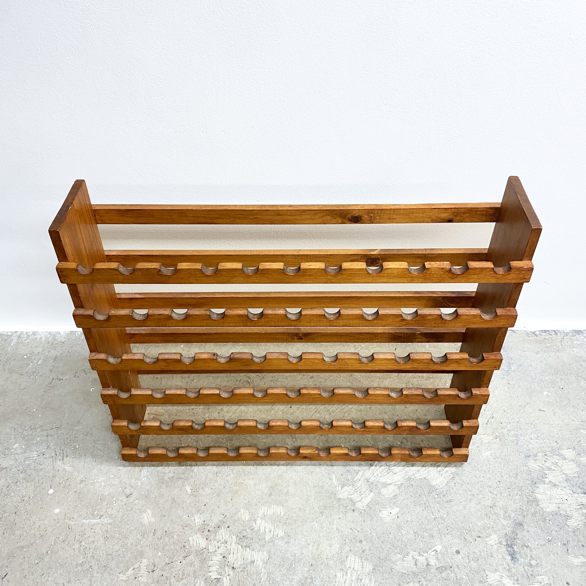 Vintage Wooden Wine Bottle Storage Rack– The Design Ark