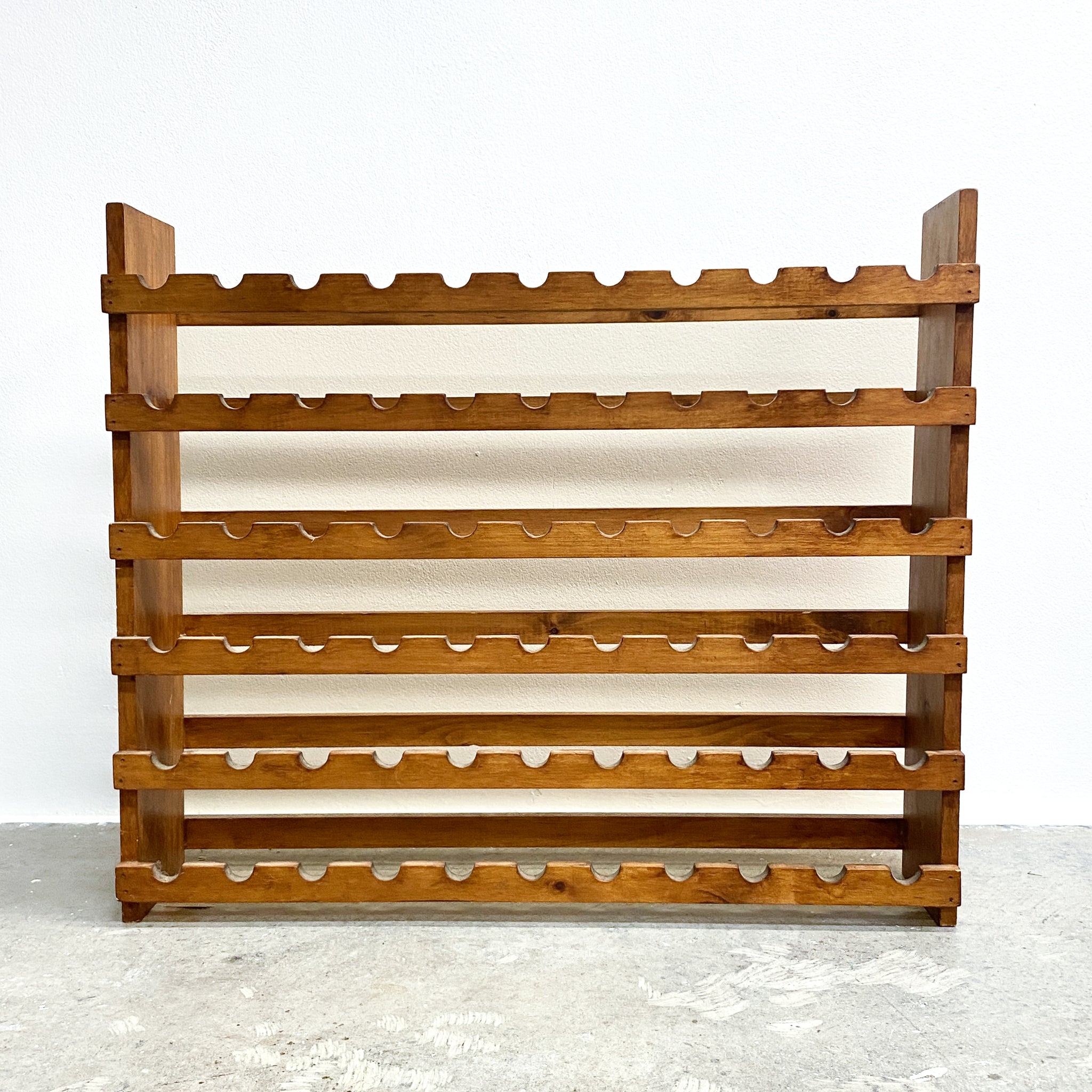 Vintage Wooden Wine Bottle Storage Rack– The Design Ark