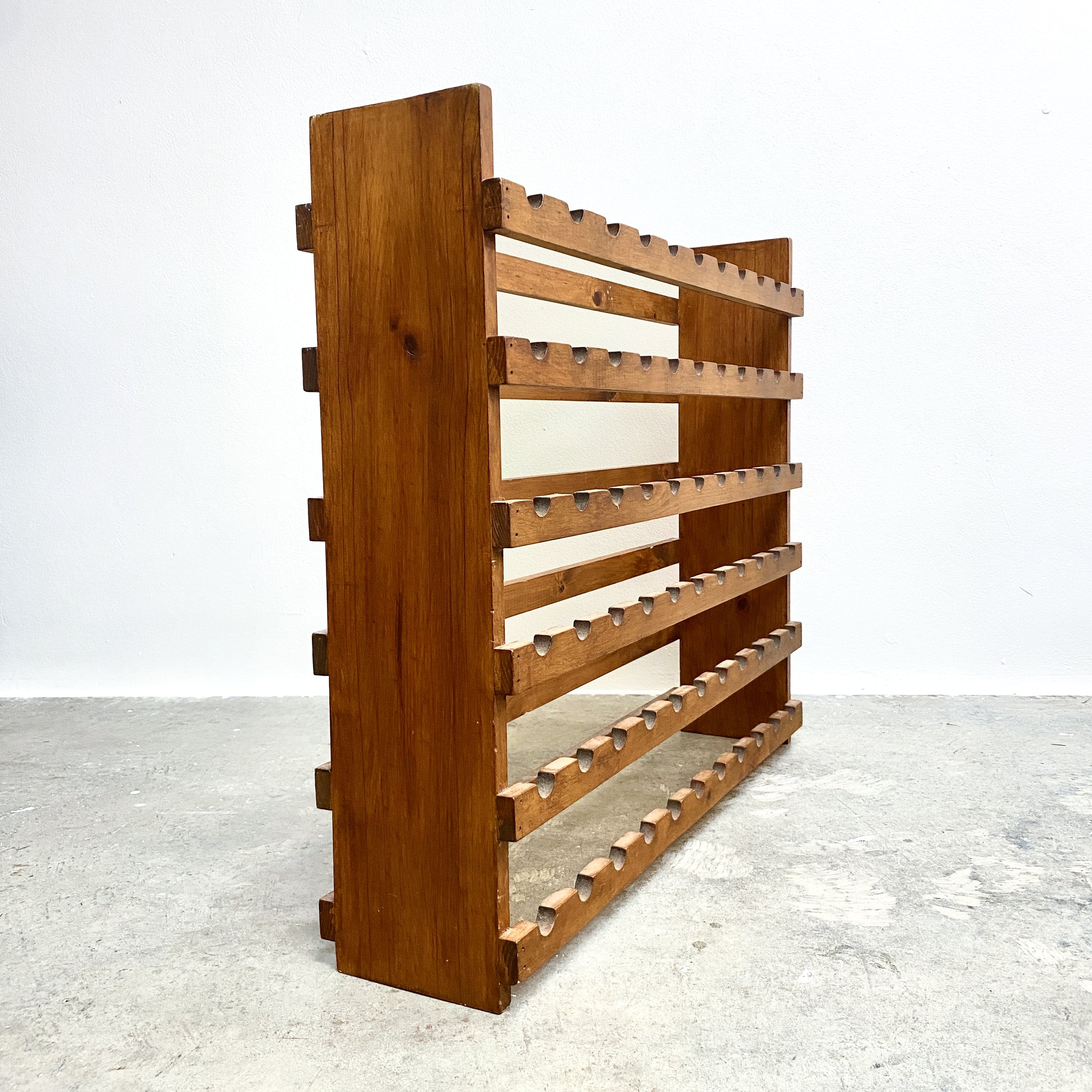 Vintage Wooden Wine Bottle Storage Rack– The Design Ark