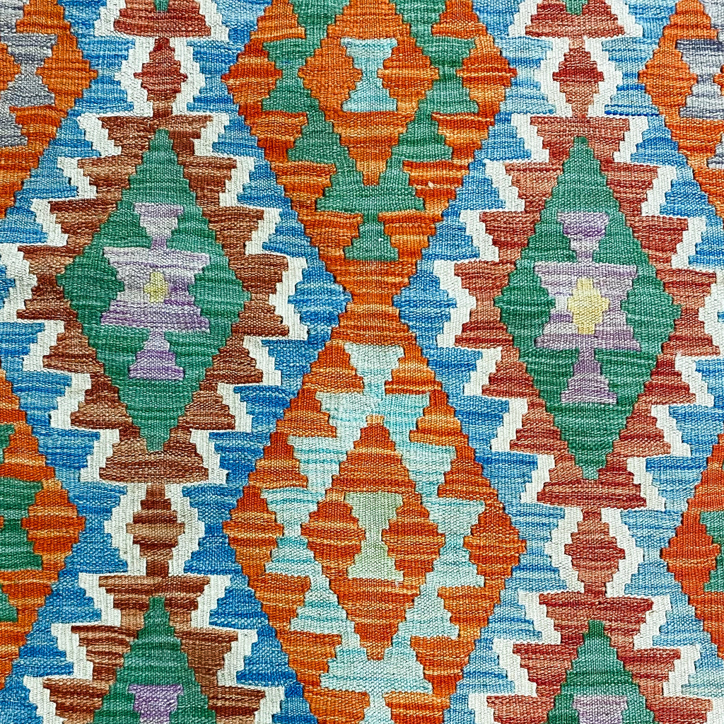 Vintage Hand Knotted Wool Kilim Rug