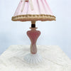 Vintage 1960s Murano Art Glass Pink Table Lamp