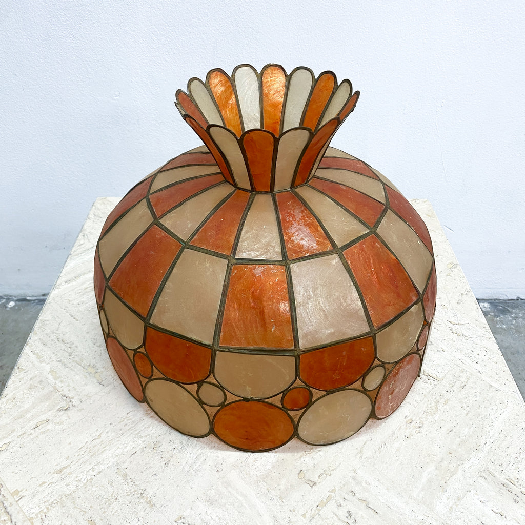 Vintage Capiz Shell Ceiling Light Shade