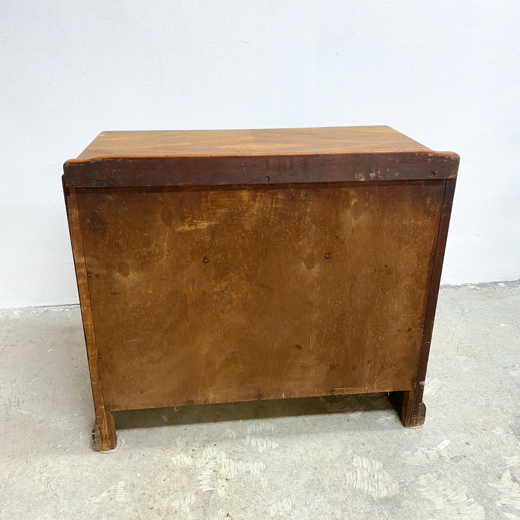Vintage Chest Of Drawers With Brass Shell Handles 