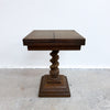 Vintage Drexel Expanding Side Table With Barley Twist Pedestal Base