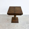 Vintage Drexel Expanding Side Table With Barley Twist Pedestal Base