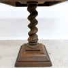 Vintage Drexel Expanding Side Table With Barley Twist Pedestal Base