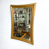Vintage Gold Gilt Curved Framed Mirror