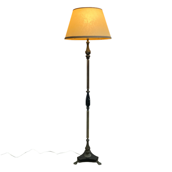 Vintage Ornate Claw Feet Floor Lamp