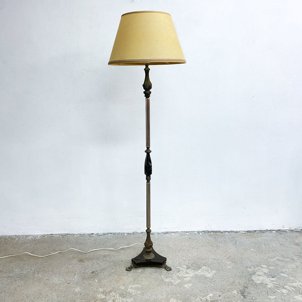 Vintage Ornate Claw Feet Floor Lamp