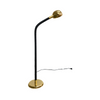 Vintage Oslo Gold Chrome Gooseneck Floor Lamp