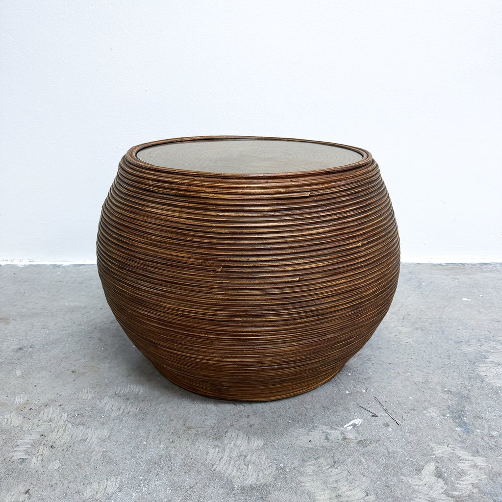 Vintage Pencil Reed  Side Table