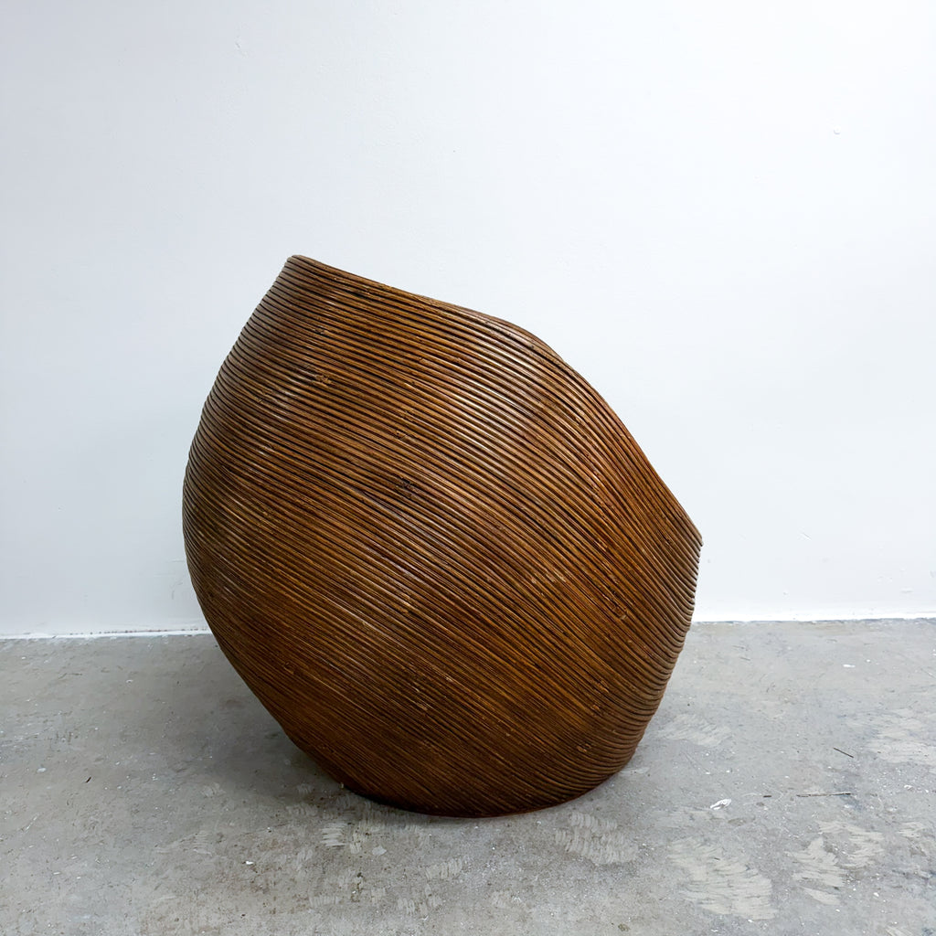 Vintage Pencil Reed 'Pod' Armchair