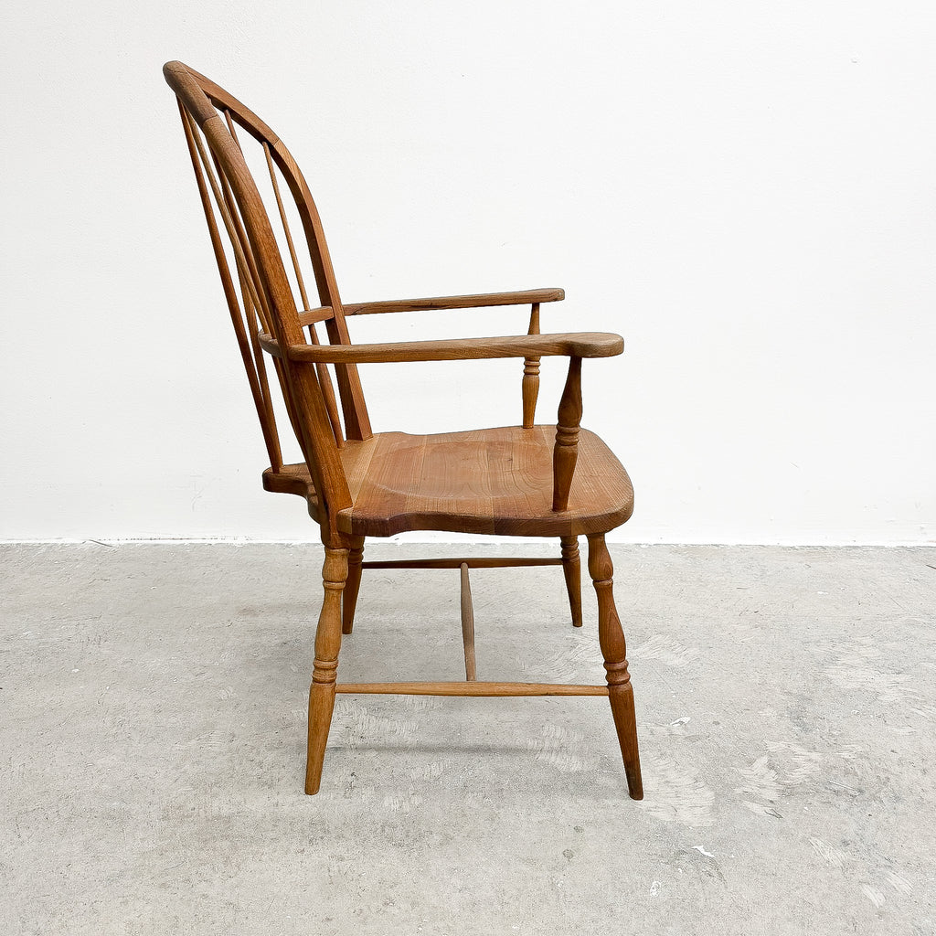 Vintage Wooden Spindle Back Armchair