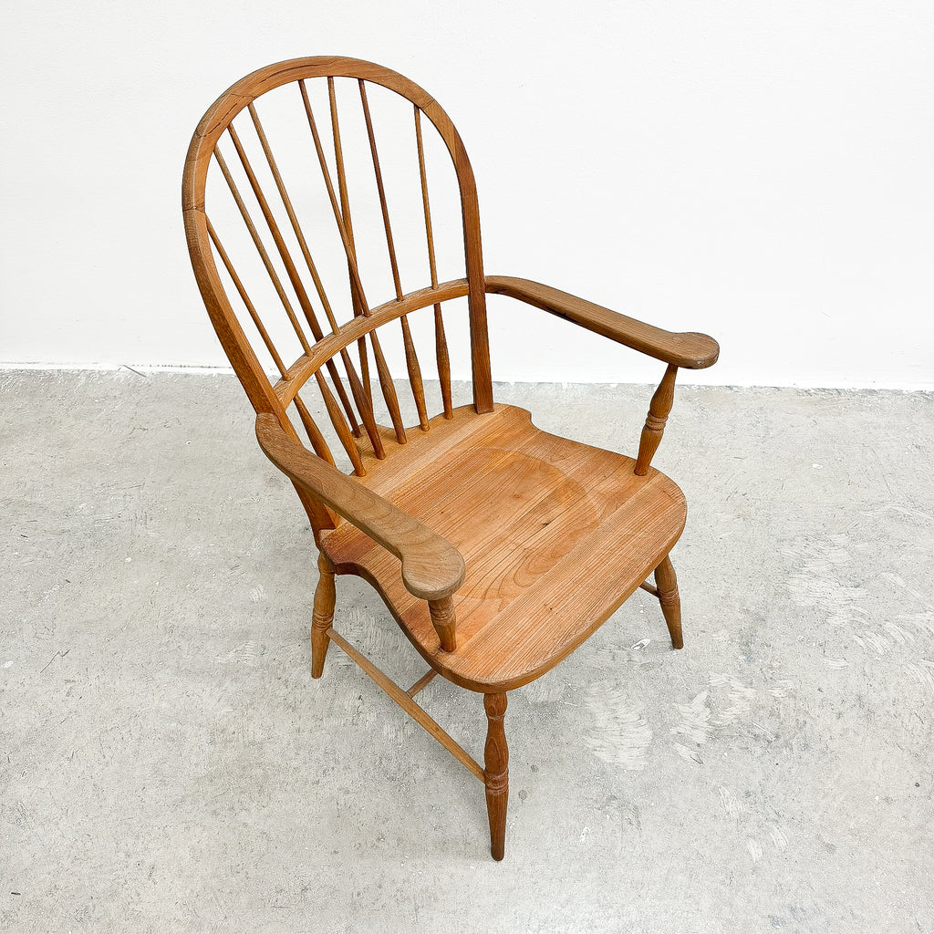 Vintage Wooden Spindle Back Armchair
