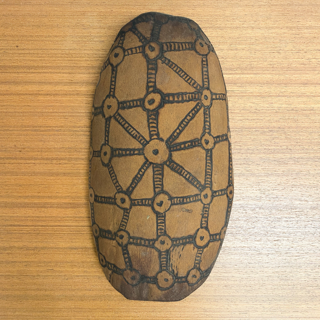 Vintage Australian Pokerwork Coolamon