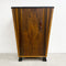 Walnut And Maple Art Deco Style Bedside Cabinet