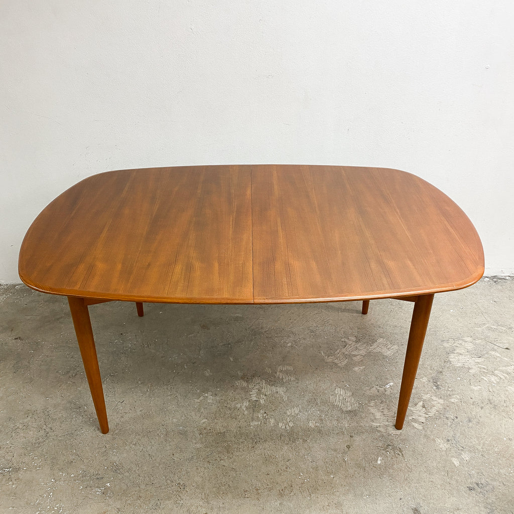 Mid Century 'D' End Extension Dining Table - Professionally Restored